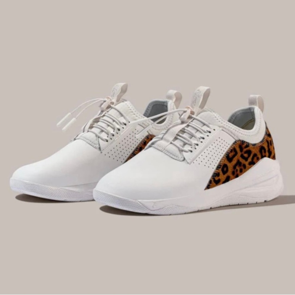 Clove Nurse Shoes Limited Edition Nursing Sneakers Animal Leopard Print Faux Fur